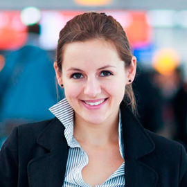 Young woman smiling